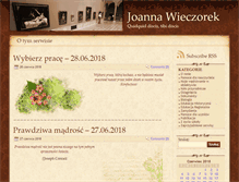 Tablet Screenshot of joannawieczorek.pl